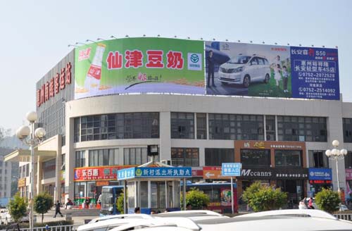 惠州户外广告-仙津饮料客户户外广告